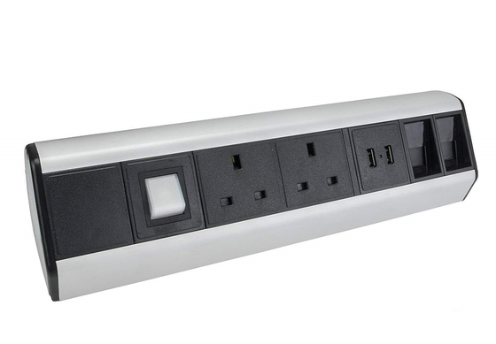 چین لبه گیر لپ تاپ سوکت قدرت افزونه با قدرت UK و پورت شارژ سریع USB تامین کننده