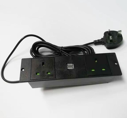 چین بریتانیا استاندارد چند منظوره منبع تغذیه ضد شوک الکتریکی ایمنی درب مبلمان سوکت قدرت دوگانه USB تامین کننده