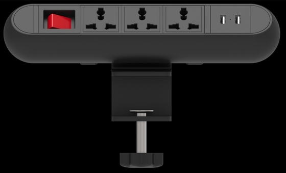 چین میز سوئیچ چند منظوره میز پریز برق جهانی / میز گیره با شارژ USB برای میز / میز کار تامین کننده